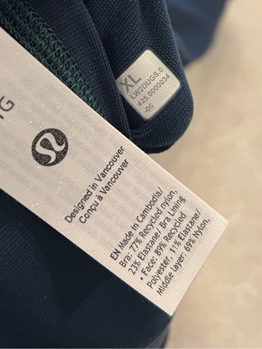 Lululemon NEW Energy Bra Medium Support, B-D Cups *Evolve Indochine Blue - Picture 5 of 5